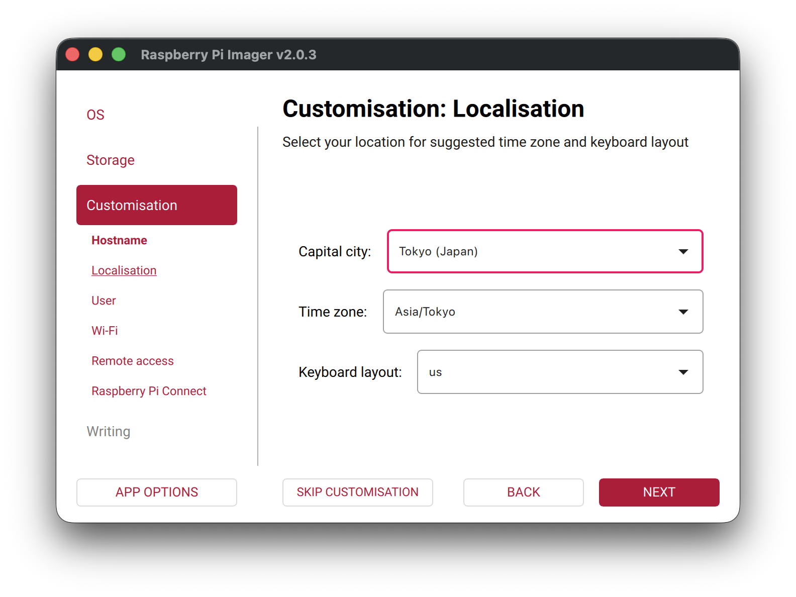 Raspberry Pi Imager v2.0.3