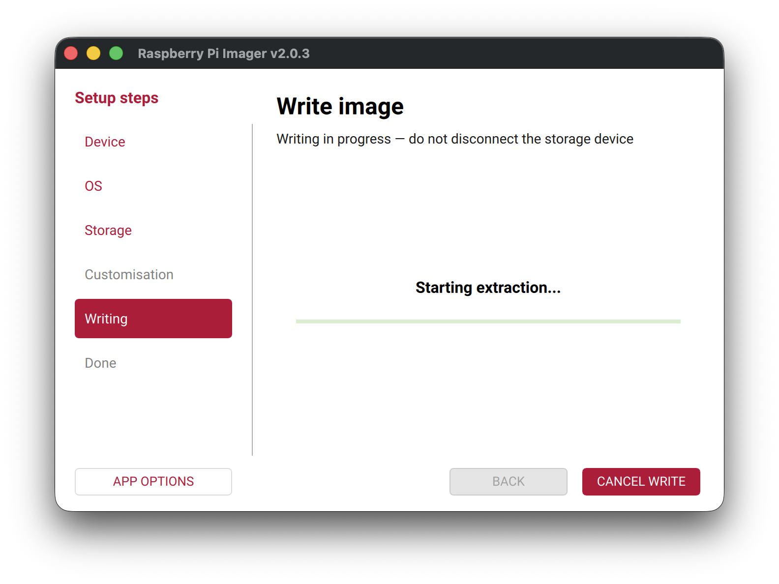 Raspberry Pi Imager v2.0.3
