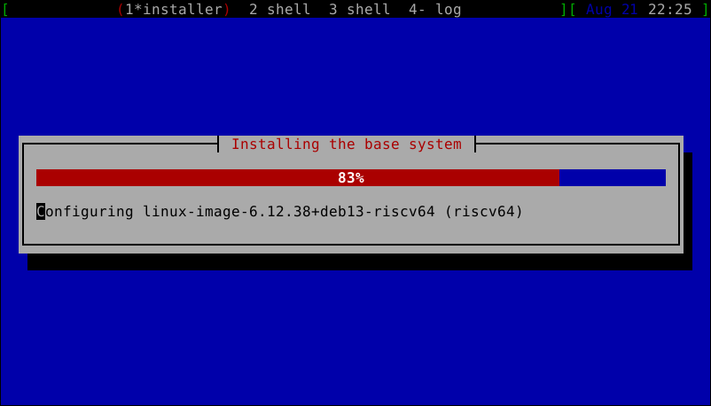 Installing the base system